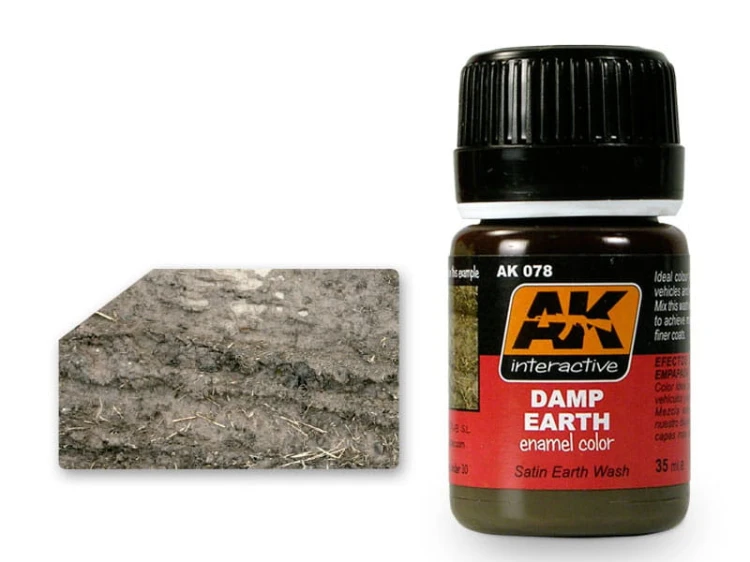Wash modelarski Damp earth AK078 AK Interactive