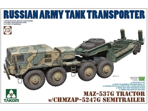 Ciężarówka MAZ-537G & naczepa ChMZAP-5247G 5004 Takom
