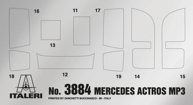 Mercedes Benz Actros MP3 3884 Italeri