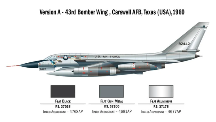 Samolot Convair B-58 Hustler 1142 Italeri