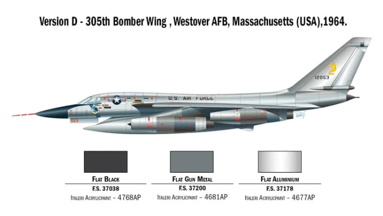 Samolot Convair B-58 Hustler 1142 Italeri