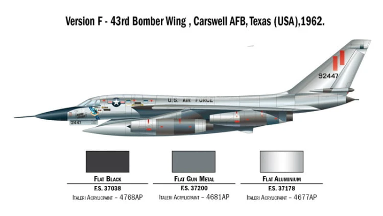 Samolot Convair B-58 Hustler 1142 Italeri