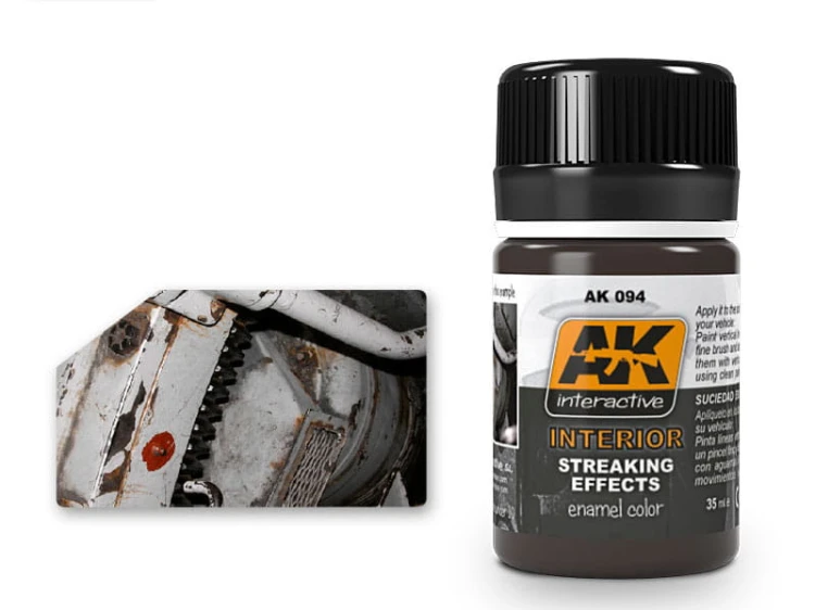 Weathering Interior streaking effects AK094 AK Interactive