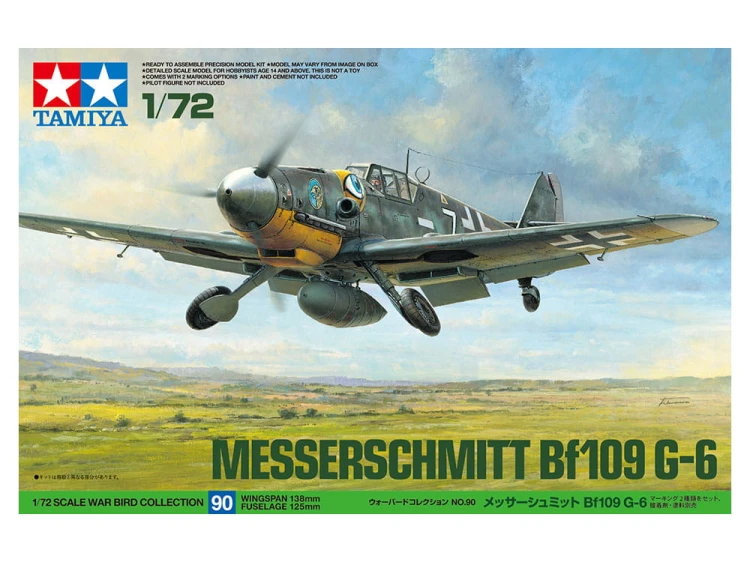 Samolot Messerschmitt Bf109 G-6 60790 Tamiya