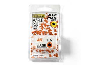 Suche czerwone liście klonu