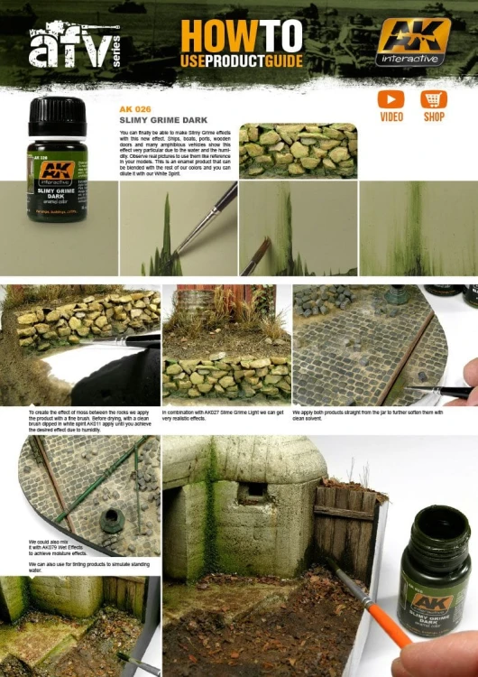 Weathering Slimy grime dark AK026 AK Interactive
