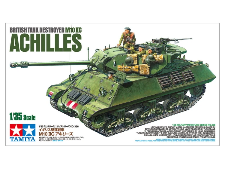 Niszczyciel czołgów British Tank Destroyer M10 IIC Achilles 35366 Tamiya