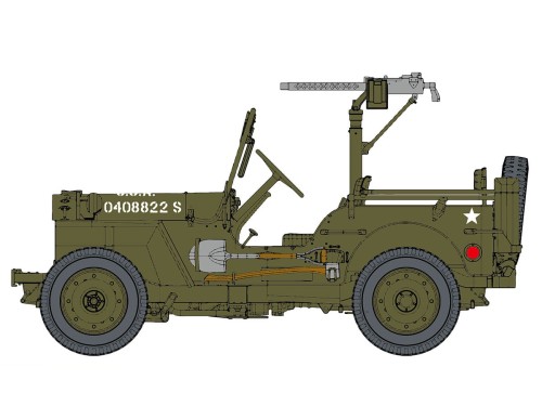 Jeep Willys MB 1/4 Ton 4x4 Truck 75050 Dragon