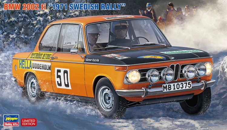 BMW 2002 ti 1971 Swedish Rally 20381 Hasegawa