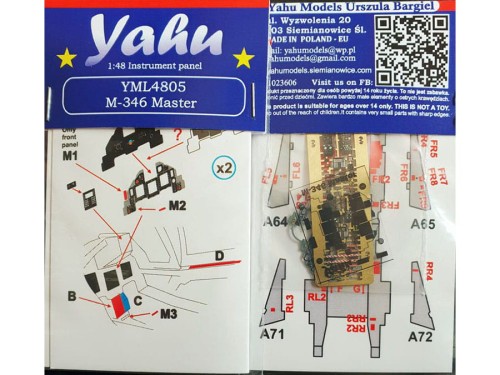 Fototrawiona tablica do M-346 YML4805 Yahu