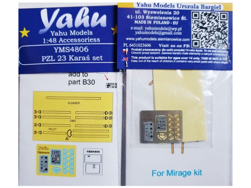 Pasy siedzeniowe do PZL P.23 Karaś