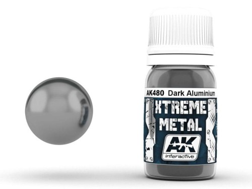 Farba metaliczna Dark Aluminium AK480 AK Interactive