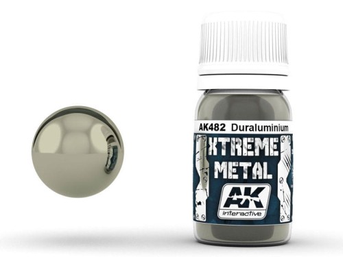 Farba metaliczna Duraluminium AK482 AK Interactive