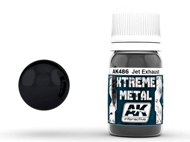 Farba metaliczna Jet exhaust AK486 AK Interactive