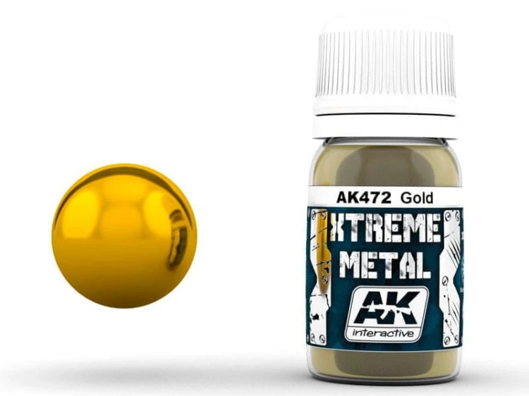 Farba metaliczna Gold AK472 AK Interactive