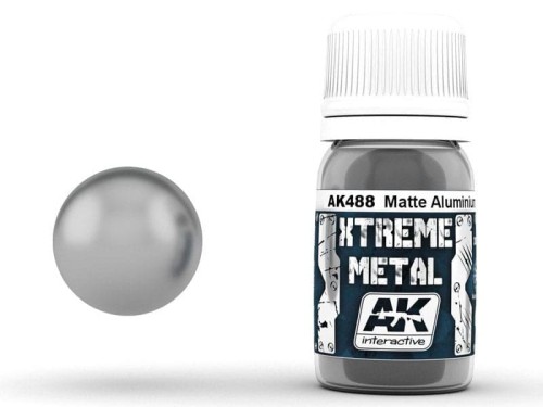Farba metaliczna Matte Aluminium AK488 AK Interactive