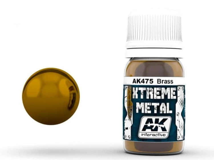 Farba metaliczna Brass AK475 AK Interactive
