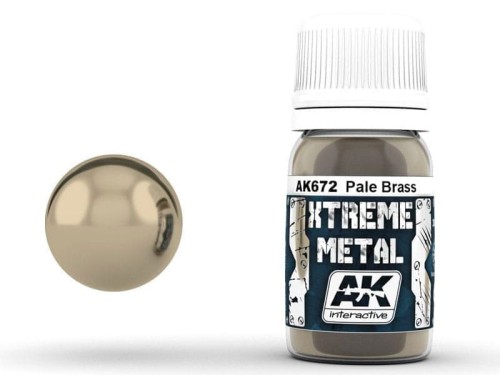 Farba metaliczna Pale brass AK672 AK Interactive