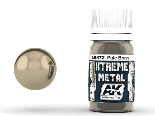 Farba metaliczna Pale brass AK672 AK Interactive