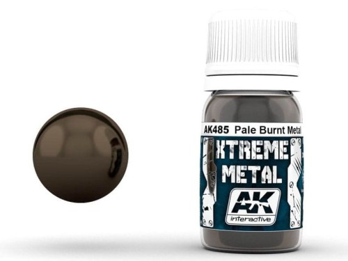 Farba metaliczna Pale Burnt Metal AK485 AK Interactive