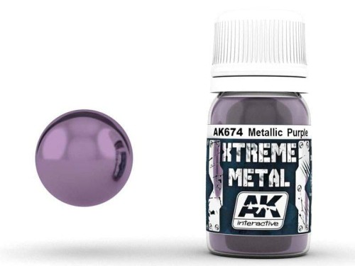 Farba metaliczna Metallic Purple AK674 AK Interactive