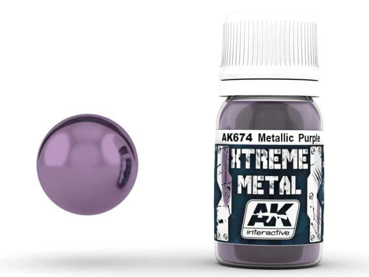 Farba metaliczna Metallic Purple AK674 AK Interactive