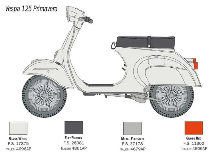 Vespa 125 Primavera 4633 Italeri