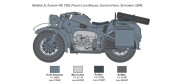Motocykl Zundapp KS 750 z wózkiem 7406 Italeri