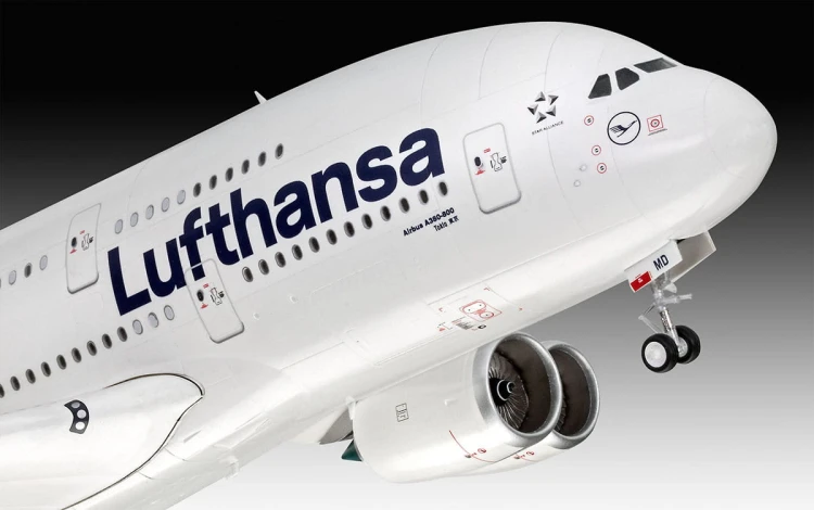 Samolot pasażerski Airbus A380-800 03872 Revell