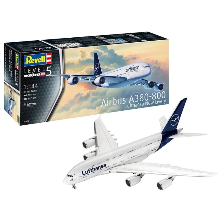 Samolot pasażerski Airbus A380-800 03872 Revell