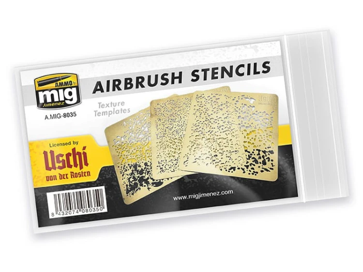 Szablon tekstura do malowania Airbrush Stencils (1) A.MIG-8035 AMMO Mig Jimenez