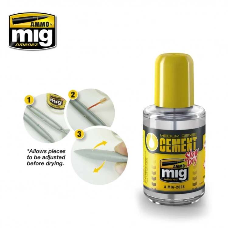 Klej modelarski Medium Dense Cement Slow Dry A.MIG-2038 AMMO Mig Jimenez