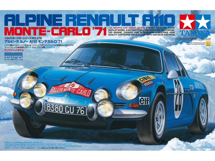Renault Alpine A110 Monte-Carlo '71 24278 Tamiya
