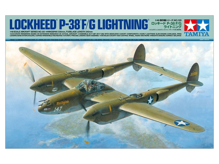 Samolot Lockheed P-38 F/G Lightning 61120 Tamiya