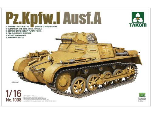 Czołg PzKpfw I Ausf.A 1008 Takom