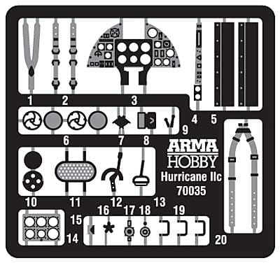Samolot Hawker Hurricane Mk.IIc 70035 Arma Hobby