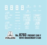 Wagon towarowy kryty typu F 8703 Italeri
