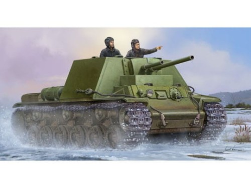 Czołg KW-7 (KV-7) model 1941 09503 Trumpeter