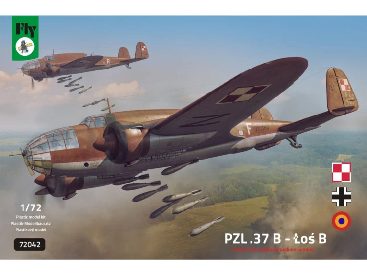 Samolot PZL.37B Łoś 72042 Fly