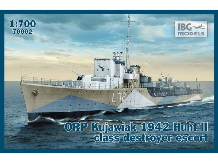 Okręt niszczyciel ORP Kujawiak 1942 Hunt II 70002 IBG