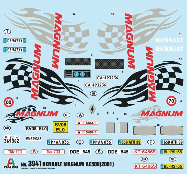 Renault AE500 Magnum 2001 3941 Italeri