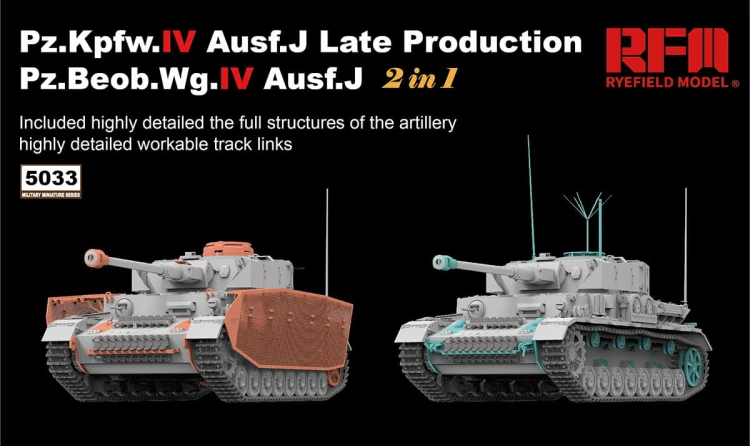 Czołg PzKpfw IV Ausf.J Late RM-5033 RFM