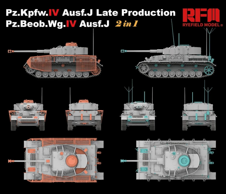 Czołg PzKpfw IV Ausf.J Late RM-5033 RFM