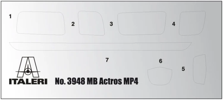 Mercedes Benz Actros MP4 Big Space 3948 Italeri