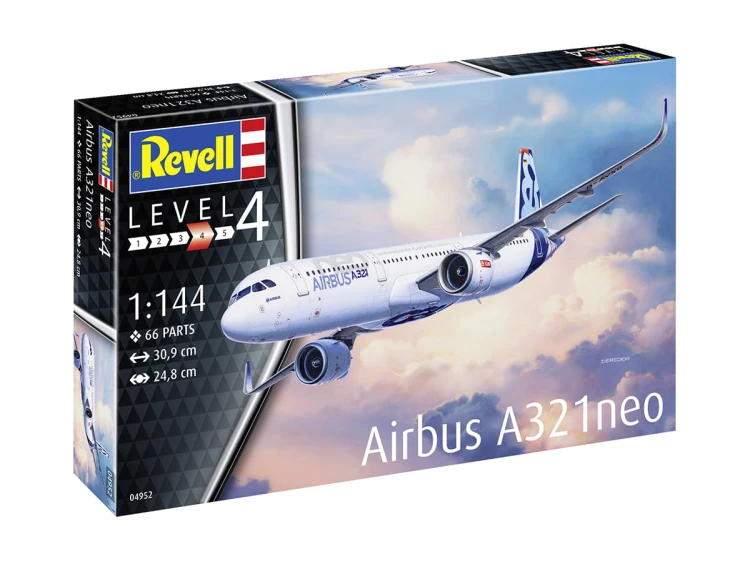 Samolot pasażerski Airbus A321 neo 04952 Revell