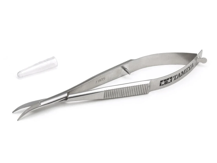 Nożyczki Mini 4WD Curved Scissors (for Polycarbonate Bodies) 74151 Tamiya