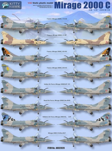 Samolot Dassault Mirage 2000C KH32020 Kitty Hawk