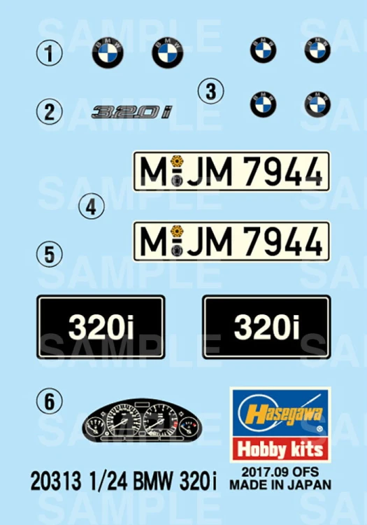 BMW 320i E36 Sedan 20313 Hasegawa