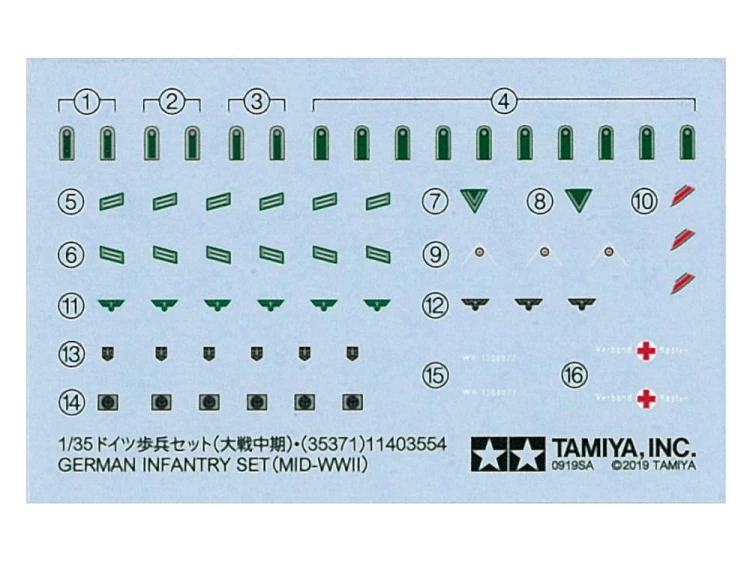 Figurki niemiecka piechota 35371 Tamiya