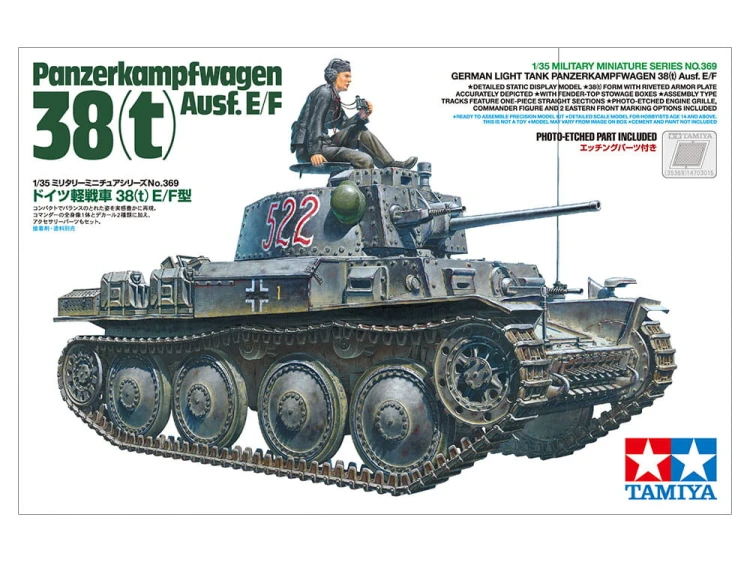 Czołg PzKpfw 38(t) Ausf.E/F 35369 Tamiya